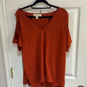 Michael Kors X-large “bare shoulders” Top.  Orange